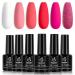 Beetles Gel Nail Polish Set - 6 Colors Sweetheart Candies Collection - Pink Glitter Gifts for Women - Soak Off Nail Gel Kit for Manicure - 0.25 Fl Oz (Pack of 6) - Buy Online on SooperMarket.com