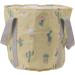Portable Foot Soak Tub Collapsible Foot Bath Basin PVC Insulated Portable Foot Soaking Bath Tub Water Bucket with Handle for Outdoor Camping Travel Yellow Cactus - Buy Online on SooperMarket.com