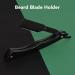 Beard Blade Holder | Foldable Beard Knife Handle | Acrylic & High-Quality Stainless Steel | Ideal for Barbers - Buy Online on SooperMarket.com