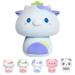 Mewaii 14'' Soft Painted Blueberry Cow Mushroom Pillow Stuffed Animal Plush Plushie Squishy Toy - Cuddly Blueberry Cow Plush for Kids Painted Blueberry Cow 14 Inch