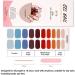 Foyute Semi Cured Gel Nail Strips 20 Pcs Soft Self-Adhesive Gel Nail Polish Wraps Sticker for Salon-Quality Manicure Set Long Lasting Easy to Apply & Remove Nail File & Wooden Stick (Colorful) - Buy Online on SooperMarket.com