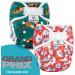 Bambooolik Duo Pocket Diaper with Insert - Velcro Fleet Washable & Reusable Made in EU - Eco-Friendly All-in-One Solution for Small Children & Babies - Buy Online on SooperMarket.com
