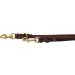 Dogeline Fat Leather Brass Leash for Small & Large Dogs - Adjustable Double Linen 5m x 15mm Dark Brown | International Shipping Available - Buy Online on SooperMarket.com