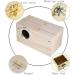 PINVNBY XL Parakeet Nesting Box for Parrots - Wood Breeding House for Lovebirds, Cockatoos, Budgies, Finches, Canaries, and Medium-Sized Birds - 13.4x6.9x7.7inches - Buy Online on SooperMarket.com