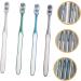Eco-Friendly Kombiiuda Manual Toothbrush Set - 4 Reusable Men's Travel Brushes for Camping & Home - Buy Online on SooperMarket.com