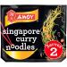 Amoy Singapore Curry Noodles 2 x 150g - Easy Straight to Wok Preparation - Buy Online on SooperMarket.com