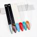 2 Sets of 100 Clear Coffin Ballerina Fan Shape Nail Art Tips Display with Metal Split Ring Holder NT080 - Buy Online on SooperMarket.com