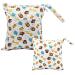 Egurs diaper bag for on the go Wetbag 1 piece large + 1 piece medium small animals