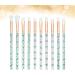 Housoutil 10pcs Green Supplies Hair Handle Beauty Eye Plastic Care Eyeshadow Cosmetic Makeup - Buy Online on SooperMarket.com