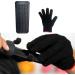 Heat-Resistant Mat Bag & Glove Set for Hair Styling Tools - Curls Smoothing Iron | 28.5cm x 14cm | Black - Buy Online on SooperMarket.com