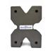 BenchMaster Weapon Rack XBlock BMWRXBLK Rest Gun Bench Shooting, Grey, 7.8