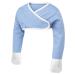 ScratchSleeves | Stay-on Scratch Mitts for Itchy Toddlers | Cross-over 9-12 Months (70-76cm wingspan) Blue