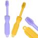 CLdy baby toothing toys 2 pack tubes children's toothbrush dental aid BPA-Free Silicone Baby Teething Ring Best Teething Toy for Toddlers Girls Babies from 3+ Month Gelbs
