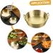 Alipis Amphora Snack Plate Tomato Stainless Steel Round re-usable 13.7x12.2CM Gold - Buy Online on SooperMarket.com