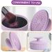 VOSAREA 3pcs Makeup Brush Cleaning Box | Foldable Cleaning Mat & Scrubber for Effortless Brush Care - Shop Internationally - Buy Online on SooperMarket.com