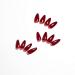 Wine Red Almond Shaped Press on Nails - 24pcs Xcreando Medium Length Fake Acrylic Glue on False Nails for Women and Girls - Buy Online on SooperMarket.com