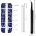 1200 Pieces Nail Art Street 3 Sizes Flatback Gemstones with Pick-Up Tweezers and Rhinestone Hands Transparent Round Crystal Rhinestones for Nail Art Clothing Craft (Navy Blue) - Buy Online on SooperMarket.com