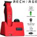 Supreme Trimmer Recharge Zero Gap Trimmer for Barbers | 7500+ RPM Removable Battery Smart USB Charging Stand + iPhone/Android Charging | ST777 Red - Buy Online on SooperMarket.com
