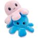 FASTEXX Octopus Reversible Plushies Express Your Mood with our Double-Sided Flip Mood Octopus Plush Reversible Octopus Plushie is Sweetest Gift for all Kids Friends Family on Any Occasionn (Blue) Pink/Blue