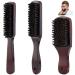 Men Beard Brush Wooden Handle Boar Bristle Mustache Cleaning Brush Hairdressing Barber Hair Styling Comb Shaving Comb