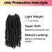 Niseyo 6 Inch Pre-twisted Passion Twist Hair 8 Packs Pre-looped Crochet Short Braids 1B/Natural Black - Buy Online on SooperMarket.com