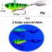 Njord Kalastus Jig Spinner Set 2023 - 5-Piece 20g UV-Active Lead Head for Perch Pike Zander & D bel | Colorful Trigger Hook | International Shipping - Buy Online on SooperMarket.com