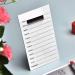 7-15mm False Lash Tray Lash Holder Eyelash Extension Hand Pallet Tray Acrylic Disposable Lash Hand Pallet Lash Tile for Makeup Eyelash Extension