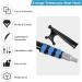 Lineslife Boat Hooks Floating | Telescoping 12ft Extendable Push Hook Pole | Lightweight Aluminum | Non-Slip Black - Buy Online on SooperMarket.com