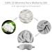 22 Momme 100% Pure Mulberry Silk Grey Sleep Cap for Women - Double Layer Hair Bonnet for Sleeping - Buy Online on SooperMarket.com