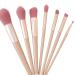 7 Piece Beige Eye Makeup Brush Set - Advanced Synthetic Brushes for Eyeshadow Eyeliner Concealer & Contour | International Shipping Available - Buy Online on SooperMarket.com