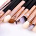 20-Piece Black Makeup Brush Set - Professional Beauty Tools for Foundation Eyeshadow & Powder | Perfect for Flawless Makeup Application - Buy Online on SooperMarket.com