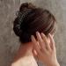 Fish Bone Hair Claw Clip - Non-slip Hair Styling Accessory for Women - Black Fishbone Design - Buy Online on SooperMarket.com