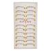 Hundnsney 10 Pairs Makeup Natural Lower Bottom Black False Eyelashes Clear Band
