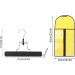 Wig Stand Hair Extension Storage Bag Portable Dustproof Hair Extension Holder with Zipper for Daily Travel Use (Yellow) - Buy Online on SooperMarket.com