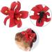 JSGHGDF Fabric Flower Hair Clip for Women Elegant Cloth Flower Side Clip Hair Style Accessories Ponytail Holder Barrettes Purple - Buy Online on SooperMarket.com