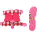 Small Pet Vest Chest Strap Pet Walking Harness and Leash Set Rabbit Squirrel Ferret Hamster Pink Vest Harness(S) - Buy Online on SooperMarket.com