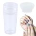 Clear Nail Art Stamper Set - Silicone French Manicure and Jelly Stamp for DIY Nail Art Accessories - Perfect for French Smile Lines - Buy Online on SooperMarket.com