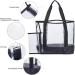 BORMELUN Clear Tote Bag for Women - Large Transparent Handbag in Black - Buy Online on SooperMarket.com