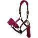 LeMieux Vogue Fleece Headcollar & Leadrope Halter - Cob Burgundy/Navy | International Shipping - Buy Online on SooperMarket.com