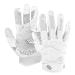 Seibertron G.A.R.G 2.0 Gel Filled Patented Anti-Impact Ultra-Stick Football Sports Receiver/Recipient Gloves Youth and Adults White Adults L