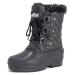 POLAR Womens Mid Calf Mountain Walking Tactical Waterproof Boots 8 Black Leather