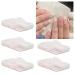 5 Boxes Nail Art Beads Glittery Nail Rhinestones Set with Different Shapes and Sizes Portable Plastic Manicure Art Beads with Transparent Storage Box Nail Art Decoration for Nail Salon