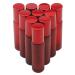 Kesell Empty Essential Oil Roller Bottles, 10 ml Glass Roll-on Bottles with Stainless Steel Roller Balls, Pack of 10 Red