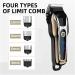 Hair Clippers Kit Cordless - Dual Voltage Beard Trimmer for Men with Rechargeable Battery & Digital Display | KM-1990 - International Shipping Available - Buy Online on SooperMarket.com