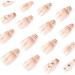 Golden Press On Nails Square Medium Coffin with Bright Sun Design - Matte Full Cover Stick On Nails for Women and Girls | RUNRAYAY - Buy Online on SooperMarket.com