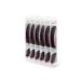 StylFile 6-Pack Curved Nail File with 240/400 Grit for Manicures - Professional 3-in-1 Emery Boards for Nails with Cuticle Pusher Under-Nail Skimmer - Premium Nail Products and Nail Essentials