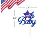 24Pcs Oh Baby Independence Day Cupcake Toppers 4th of July Cake Toppers for Oh Baby Cake Toppers for USA Day Patriotic Baby Shower Party Supplies (Oh Baby) - Buy Online on SooperMarket.com