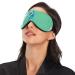 Haskirky Light Blocking Eye Mask - Adjustable Adult Men and Women Sleep Mask for Travel, Yoga, Meditation - Cartoon Blue Peacock Design - Buy Online on SooperMarket.com