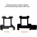 UTG Unisex Super Slim Picatinny Riser Mount - 0.83 Height 3 Slots Black - Ideal for International Shipping - Buy Online on SooperMarket.com