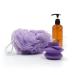 Grand Fusion Exfoliating Loofahs for Men and Women - Pack of 3 Purple Body Scrubbers with Liquid Soap Dispensing Feature - Compatible with Your Favorite Body Wash - Convenient Hanging Loop - Buy Online on SooperMarket.com